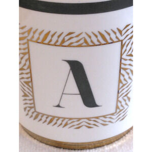 Letter A Monogram Coffee Tea Mug 15 Oz Large Mug Gold Lettering DesignPac Gift